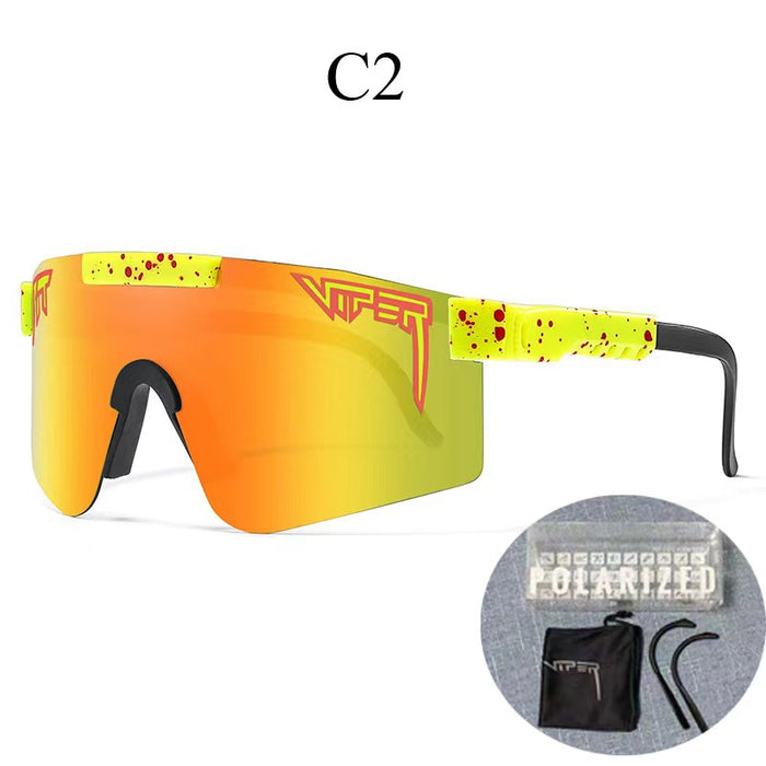 Wholesale PC Real Film Coated Square Frame Windproof Cycling Glasses JDC-SG-Guoyi001