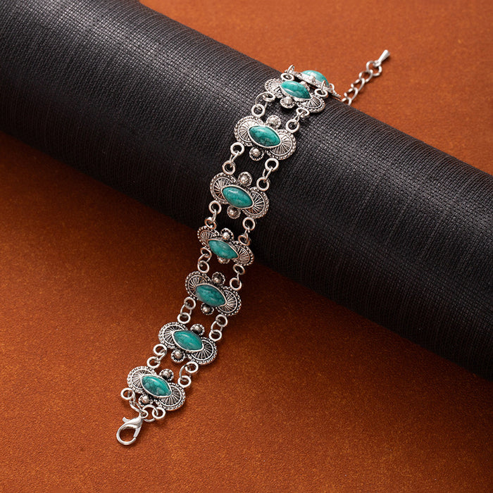 Wholesale Retro Turquoise Bracelet Bohemian Ethnic Style Bracelet