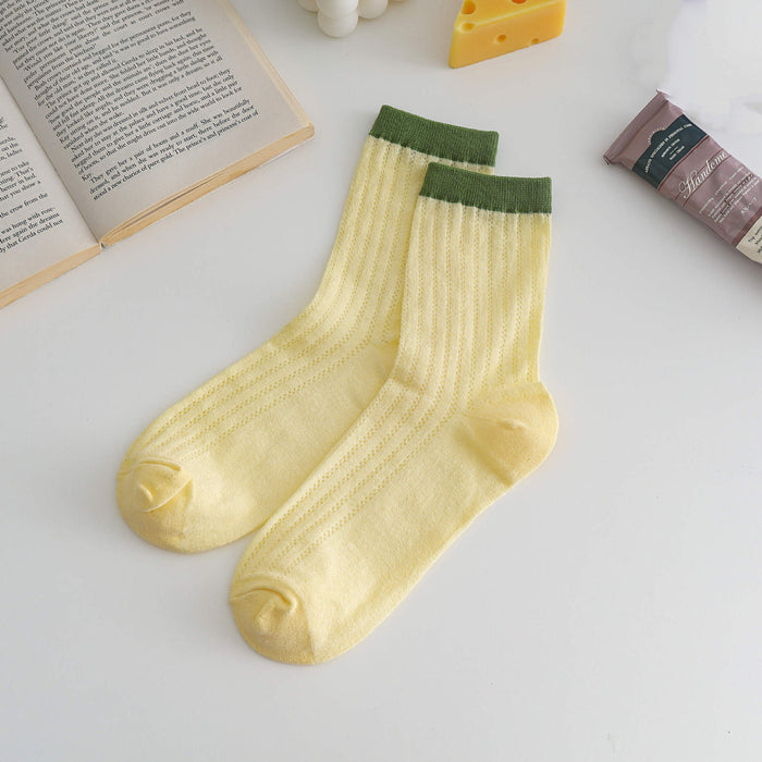 Wholesale Socks made of transparent glass fiber, breathable crystal socks, mesh socks