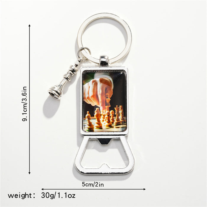 Wholesale Chess Alloy Keychain JDC-KC-HuiWen007