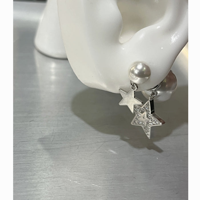 Wholesale  Diamond Star Pendant Pearl Earrings Earrings Earrings for Women