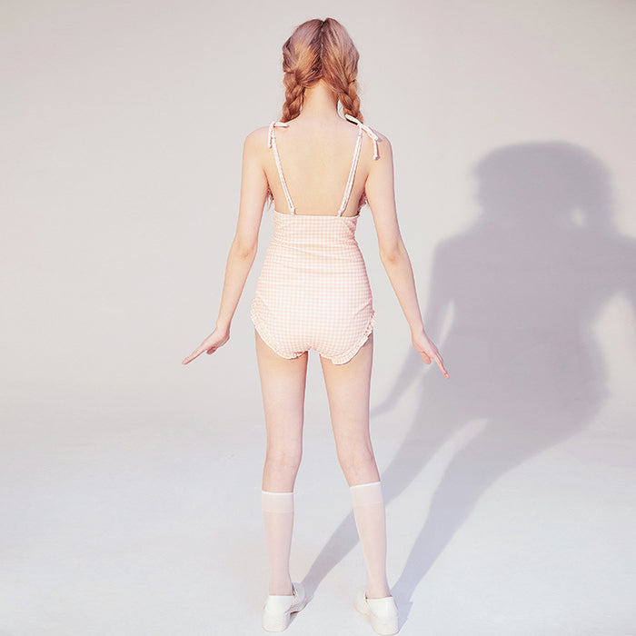 Wholesale Drawstring sling connected triangle style hot spring vacation swimsuit