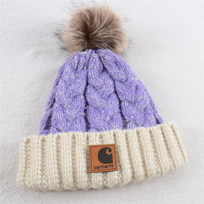 Wholesale Hat Acrylic Thermal Mixed Color Thread Twist Thermal Knitted Hat (F) JDC-FH-KuT014