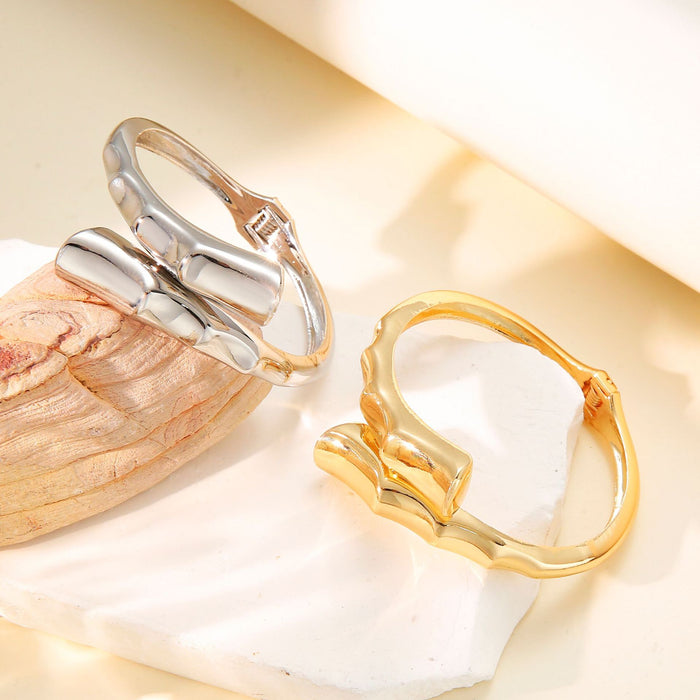 Wholesale Bracelet with exaggerated personality, bamboo knot opening for women, hot selling bracelet