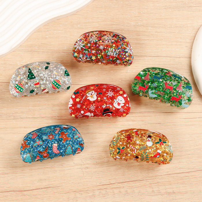 Wholesale Christmas ornaments semicircle clip