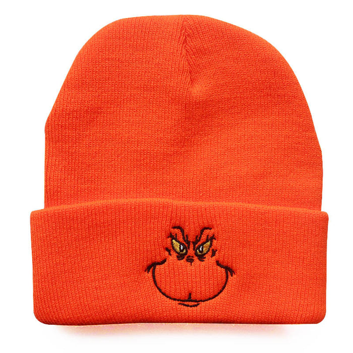 Wholesale Christmas Embroidery Acrylic Knitted Beanie JDC-FH-LvH018