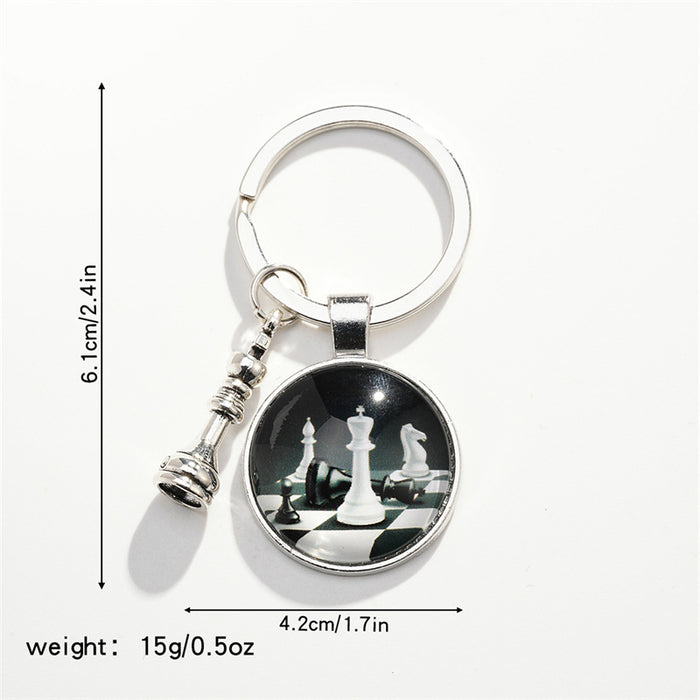 Wholesale Chess Alloy Keychain JDC-KC-HuiWen007