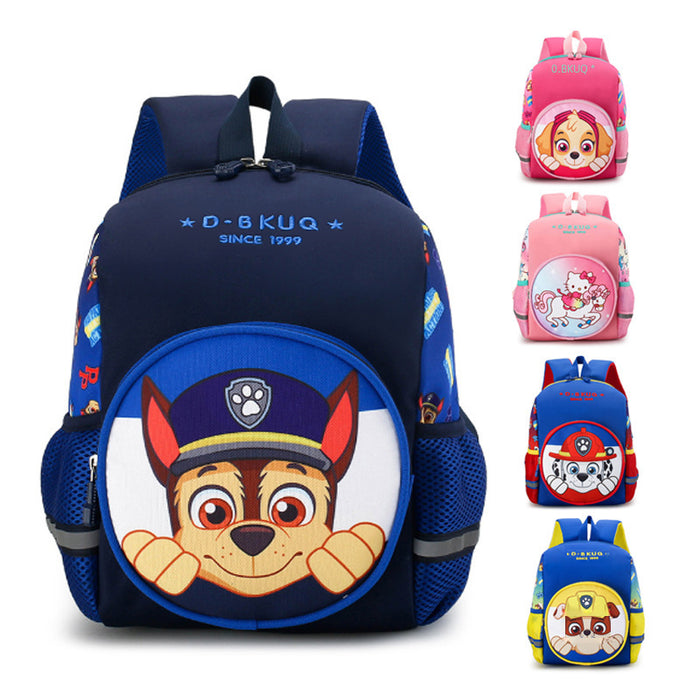 Wholesale Large Capacity 3-6 Years Old Children's Backpack Double Shoulder School Bag Lightweight Kids Bookbag Dog Team Student Bag