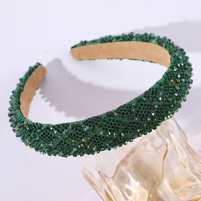 Wholesale Women' s diamond headband retro and versatile ladies evening show temperament headwear