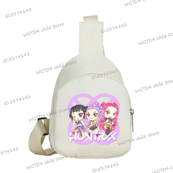 Wholesale K Pop  Print Nylon Crossbody Chest Bag For Girls Trendy Fashion Accessory Fun Gift For Kids Boutique Resale