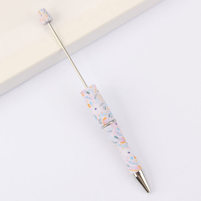 Wholesale DIY Beadable Pens  Cow Leopard Print  DIY for Beaded Plastic Pen JDC-PN-JinBN001