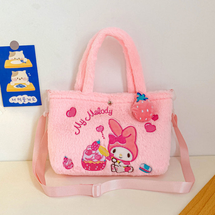 Wholesale Cartoon Plush Small Shoulder Bag for Girls Handbag