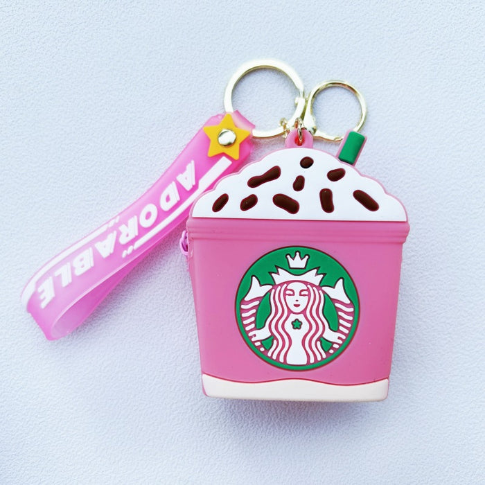 Wholesale PVC Cartoon Coffee Cup Keychain JDC-KC-WuYi106