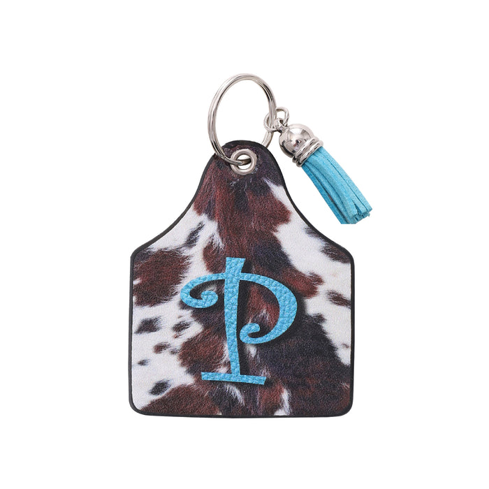 Wholesale Leather Western Style Cow Pattern Animal Keychain JDC-KC-YiTian004