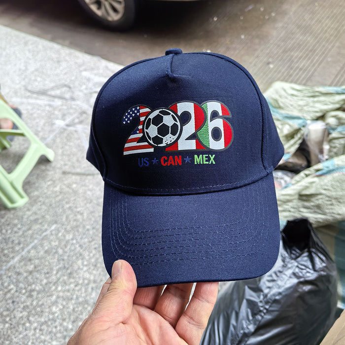 Wholesale 2pcs World Cup Printed Imitation Embroidery Baseball Cap
