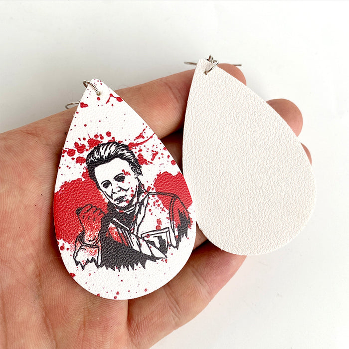Wholesale  Earrings Horror Movie Characters Blood Exaggerated Dark Wind Holiday Gifts Cross-border New Earrings