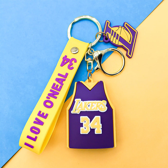 Wholesale Creative Men's and Women's Keychain Basketball Hanging Ornaments School Bag Decorative Small Gift Pendant