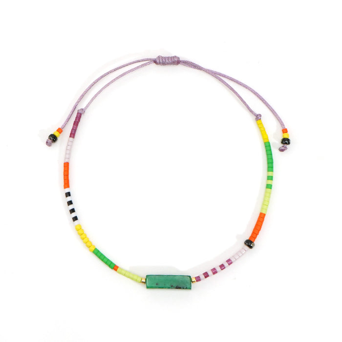 Wholesale Handmade Multicolor Glass Beaded Bracelet Geometric Design Unisex Chic Fashion Accessory For Everyday Wear Or Gift
