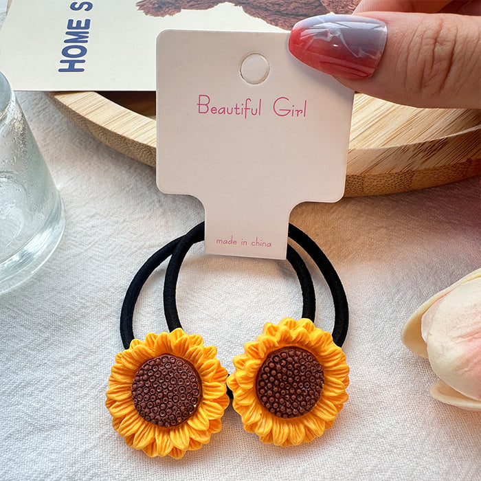 Wholesale Sunflower Plastic Hair Clip JDC-HC-Leiyang003