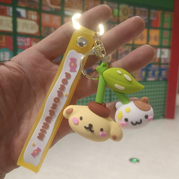 Wholesale Cartoon Silicone Anime Keychain JDC-KC-YiChang038