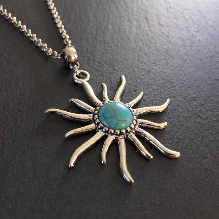 Wholesale  Sun natural stone necklace, jewelry