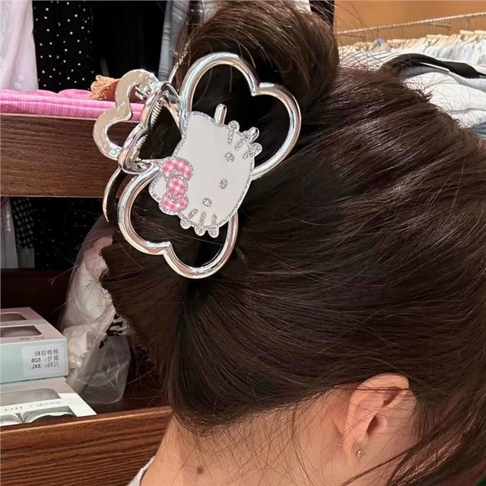 Wholesale Sparkling Cat Double-Sided Hair Clips