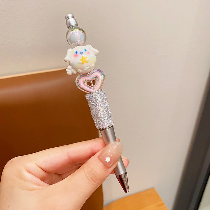 Wholesale Rhinestone Black Neutral Pen Cartoon Ballpoint Pen