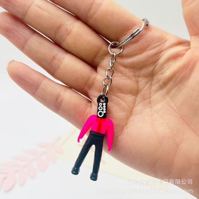 Wholesale Creative Cartoon Game PVC Soft Glue Keychain JDC-KC-XiangY070