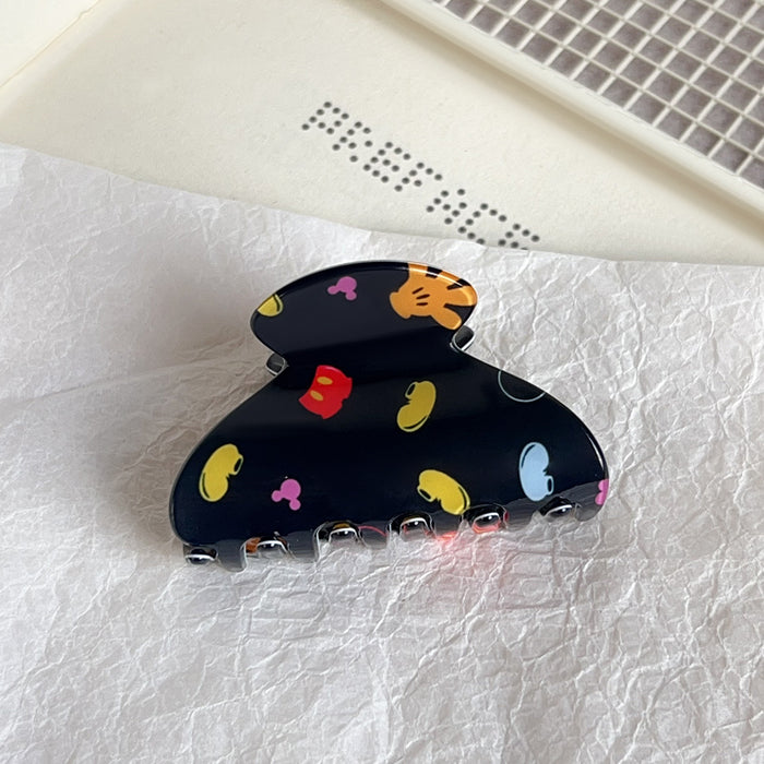 Wholesale Cartoon Print PVC Hair Claw Clip  Bone Design for Women Everyday Hair Accessory
