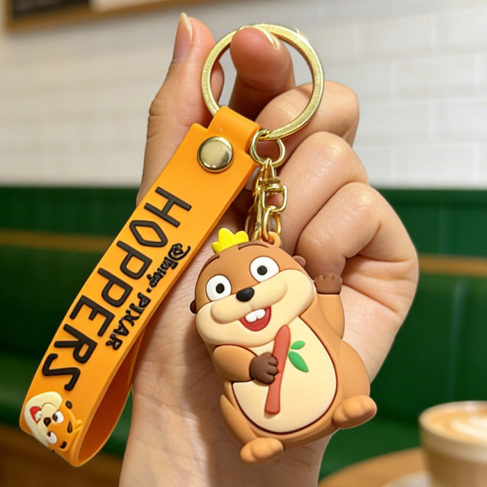 Wholesale Beaver Transformation Plan Silicone PVC Keychain Decorative Accessory Gift Boutique Resale