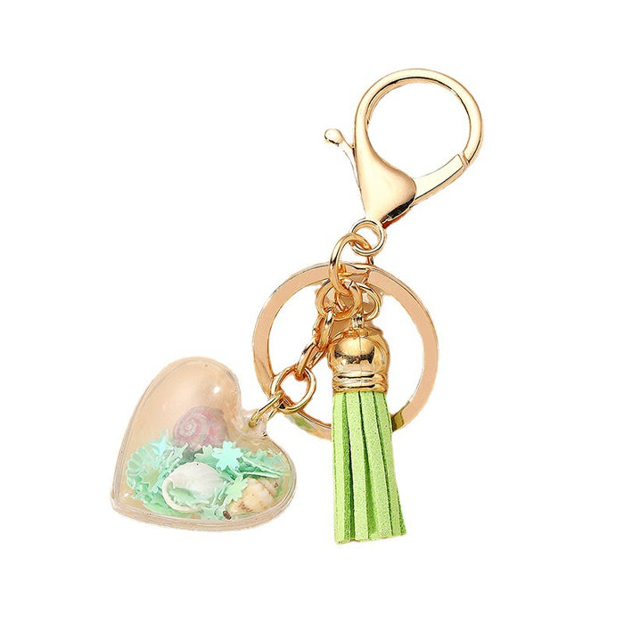 Wholesale Acrylic Rainbow Pearl Keychain JDC-KC-HuiWen003