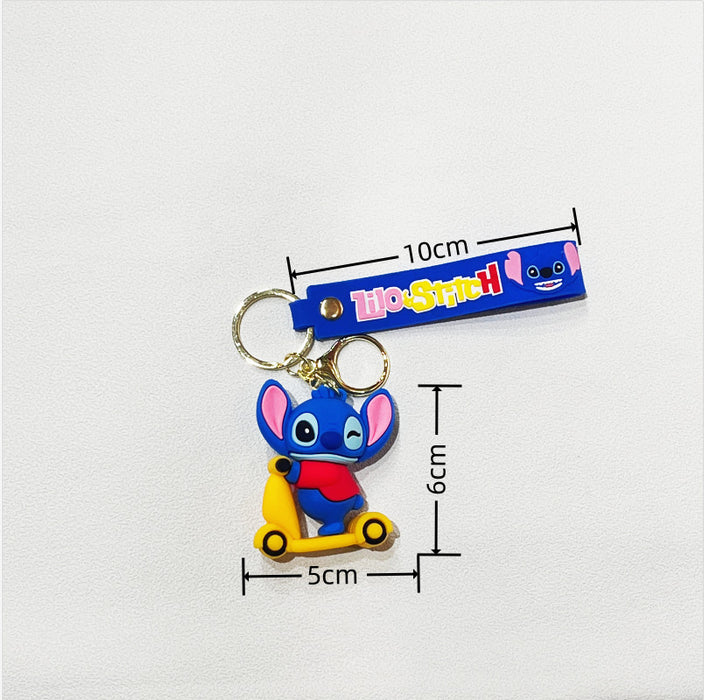 Wholesale PVC Cartoon Doll Motorcycle Keychain JDC-KC-WuYi110