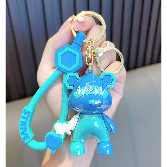 Caricatura al por mayor llavero UV Cool Bear JDC-KC-GSWA007