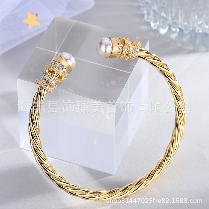Wholesale Simple open adjustable gold sand bracelet for women,  fashionable and simple,  versatile bracelet