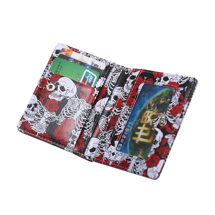 Wholesale Color Skull Compact Wallet JDC-WT-MaoMao002