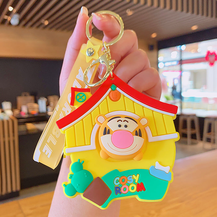 Llavero de monedas de monedas de silicona de dibujos animados al por mayor JDC-KC-KUM017