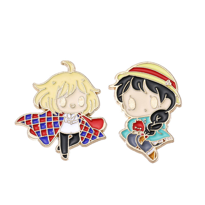 Wholesale Anime Style Cartoon Metal Brooch Pin Decorative Badge For Backpack Hat Fashion Jewelry Accessory