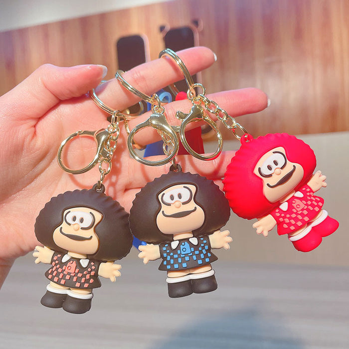 Wholesale Cartoon PVC Doll Keychain JDC-KC-JinGe092