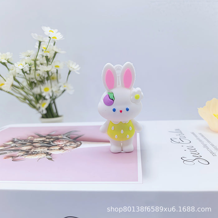 Wholesale Cute Cartoon Strawberry Rabbit Keychain