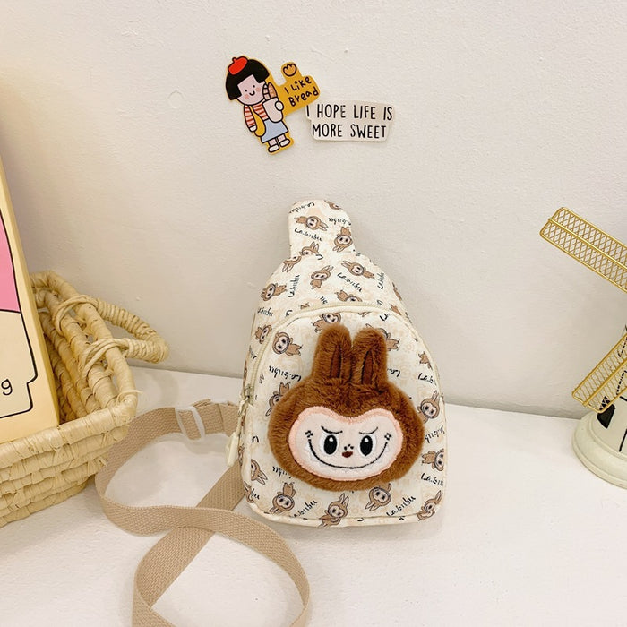 Wholesale Plush cartoon crossbody Mart rabbit bag girls crossbody bag l children' s chest bag