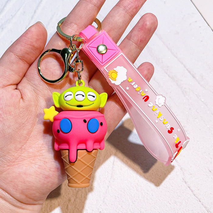 Wholesale Cartoon Silicone Doll Keychain JDC-KC-QiChao013