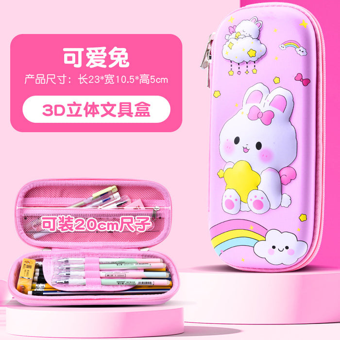 Wholesale Cartoon Pencil Case for Primary School Students Large Capacity Storage