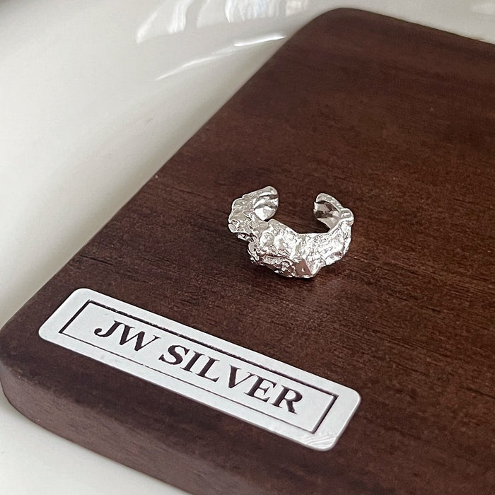 Wholesale Silver needle earrings are simple, exquisite, high-end, irregular earrings, and light luxury