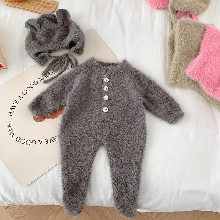 Wholesale Baby Mink Fleece Jumpsuit Autumn Clothes JDC-BC-XZXY019