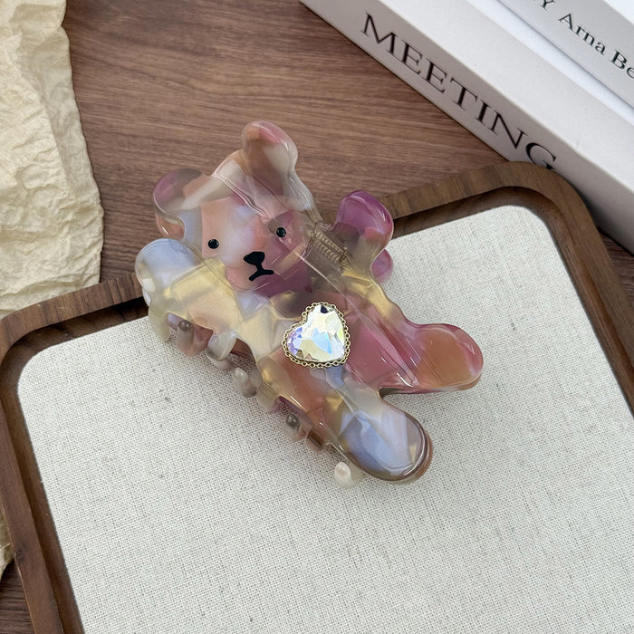 Wholesale Cute Colorful Bear Hair Clips