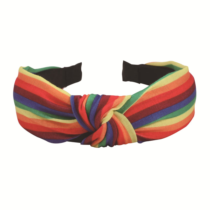 Wholesale Rainbow Pattern Fabric Headband JDC-HD-Xiny006