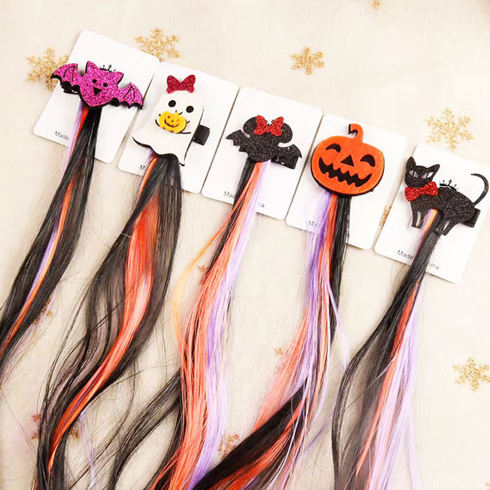 Wholesale Trendy Pumpkin  Hair Clip For Kids Costume Flowing Hair Accessory For Party Dance Performance