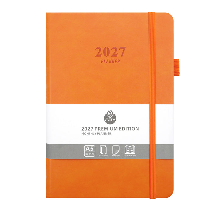 Wholesale Imitation Leather 2027 A5 Planner Business English 300-400 Pages Resale