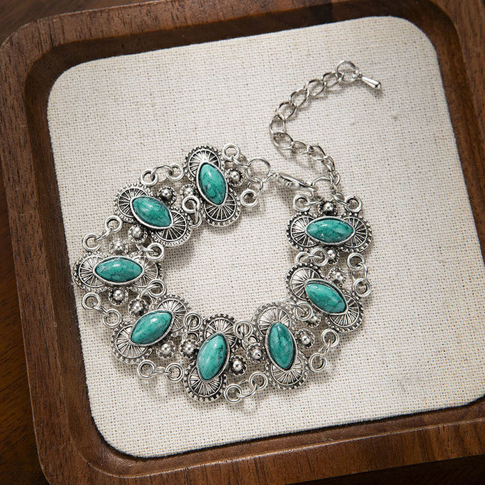 Wholesale Retro Turquoise Bracelet Bohemian Ethnic Style Bracelet