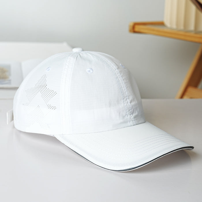 Wholesale Quick drying waterproof baseball cap, casual duckbill cap, perforated breathable reflective cap